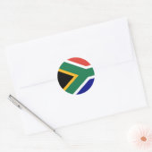 Vlag van Zuid-Afrika Ronde Sticker (Envelop)