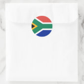Vlag van Zuid-Afrika Ronde Sticker (Tas)