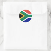 Vlag van Zuid-Afrika Ronde Sticker (Tas)