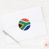 Vlag van Zuid-Afrika Ronde Sticker (Envelop)
