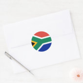 Vlag van Zuid-Afrika Ronde Sticker (Envelop)