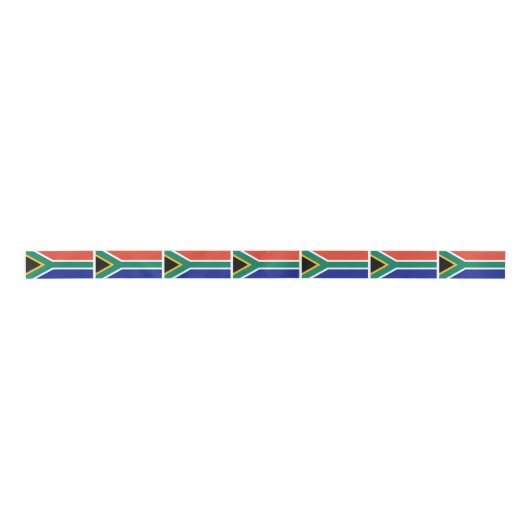 Vlag van Zuid-Afrika Satijnen Lint (Voorkant)