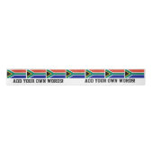 Vlag van Zuid-Afrika Satijnen Lint (Voorkant)