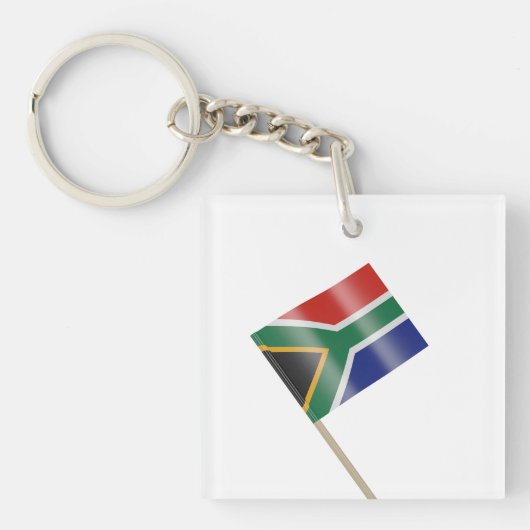 Vlag van Zuid-Afrika Sleutelhanger (voorkant)