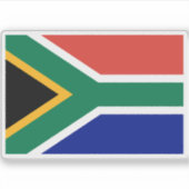 Vlag van Zuid-Afrika Sticker (Voorkant)