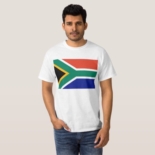 Vlag van Zuid-Afrika T-Shirt (Voorkant volledig)