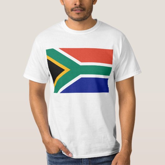 Vlag van Zuid-Afrika T-Shirt (Voorkant)