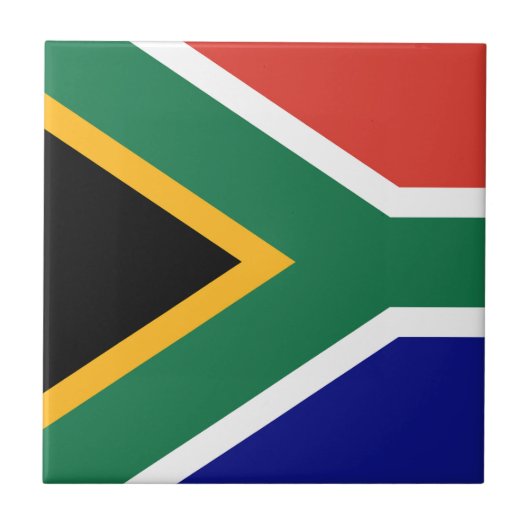 Vlag van Zuid-Afrika Tegeltje (Voorkant)
