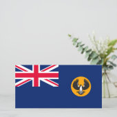 Vlag van Zuid-Australië (Australische staat) (SA) Kaart (Staand voorkant)