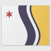 Vlag van Zuid-Bend (Indiana) Cadeaupapier (Vlak)