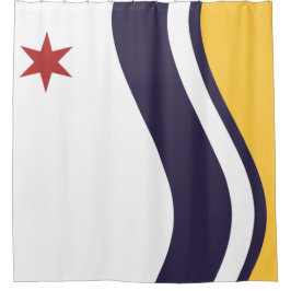 Vlag van Zuid-Bend (Indiana) Douchegordijn