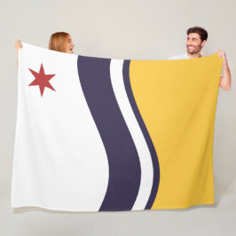 Vlag van Zuid-Bend (Indiana) Fleece Deken