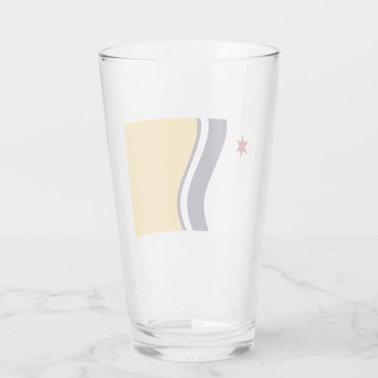 Vlag van Zuid-Bend (Indiana) Glas (Achterkant)