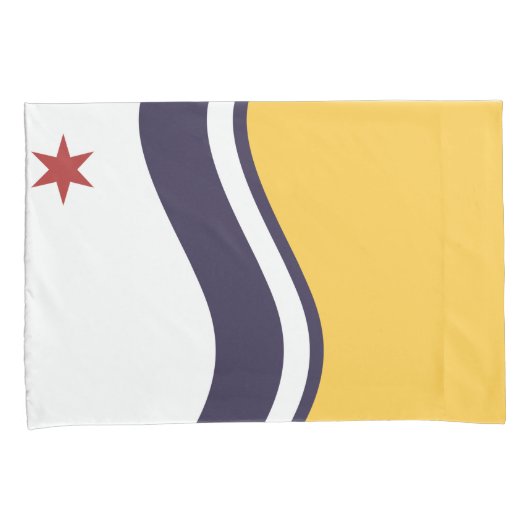 Vlag van Zuid-Bend (Indiana) Kussensloop (Voorkant-Rechts)