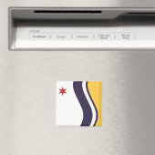 Vlag van Zuid-Bend (Indiana) Magneet (Insitu (Vaatwasser))