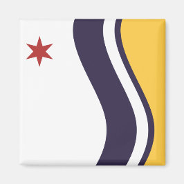 Vlag van Zuid-Bend (Indiana) Magneet