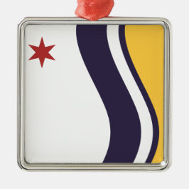 Vlag van Zuid-Bend (Indiana) Metalen Ornament