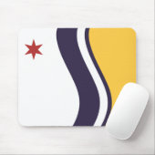 Vlag van Zuid-Bend (Indiana) Muismat (Met muis)