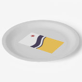 Vlag van Zuid-Bend (Indiana) Papieren Bordje (Gekanteld)