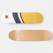 Vlag van Zuid-Bend (Indiana) Persoonlijk Skateboard (Horizontaal)