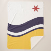 Vlag van Zuid-Bend (Indiana) Sherpa Deken (Voorkant)