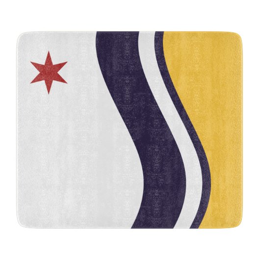 Vlag van Zuid-Bend (Indiana) Snijplank (Voorkant)