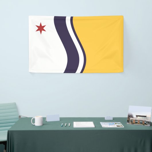 Vlag van Zuid-Bend (Indiana) Spandoek (Beurs)