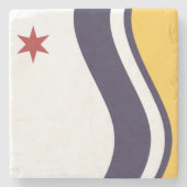 Vlag van Zuid-Bend (Indiana) Stenen Onderzetter (Voorkant)