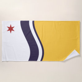 Vlag van Zuid-Bend (Indiana) Strandlaken