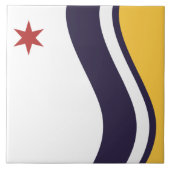 Vlag van Zuid-Bend (Indiana) Tegeltje (Voorkant)