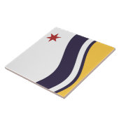 Vlag van Zuid-Bend (Indiana) Tegeltje (Zijkant)