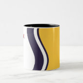 Vlag van Zuid-Bend (Indiana) Tweekleurige Koffiemok (Center)