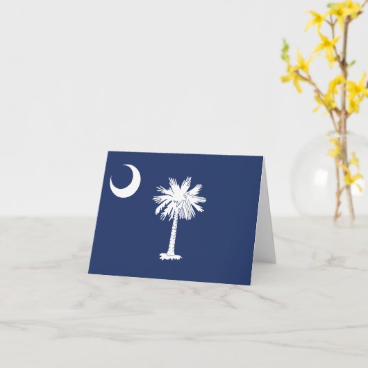 vlag van Zuid-Carolina Kaart (Gele Bloem)