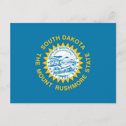 Vlag van Zuid-Dakota, Zuid-Dakota Briefkaart (Voorkant)