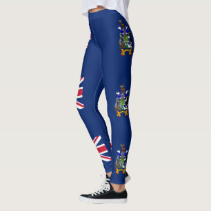 Vlag van Zuid-Georgia en de Zuidelijke Sandwicheil Leggings