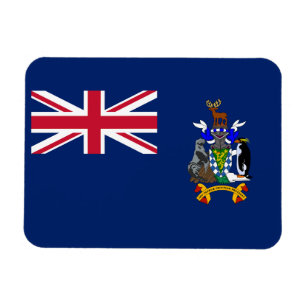 Vlag van Zuid-Georgia en de Zuidelijke Sandwicheil Magneet