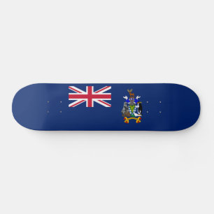 Vlag van Zuid-Georgia en de Zuidelijke Sandwicheil Persoonlijk Skateboard