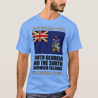 Vlag van Zuid-Georgia en de Zuidelijke Sandwicheil T-shirt