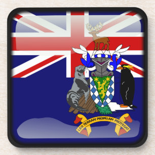 Vlag van Zuid-Georgië Bier Onderzetter