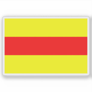 Vlag van Zuid-Holland (1948-1985) Sticker