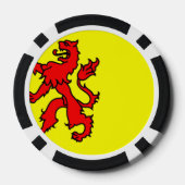 Vlag van Zuid-Holland Poker Chips (Achterkant)