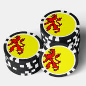 Vlag van Zuid-Holland Poker Chips (Opstapeling)