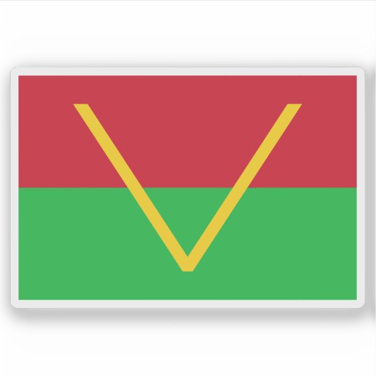 Vlag van Zuid-Kasai (1960–1962) Sticker (Voorkant)