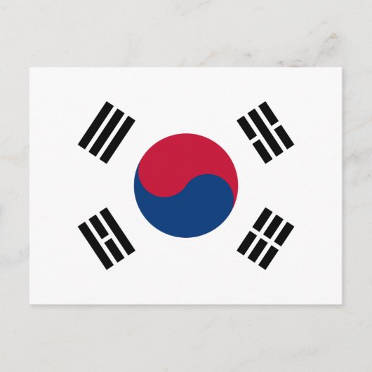 Vlag van Zuid-Korea - 태 - 대 한 민국기 Briefkaart (Voorkant)