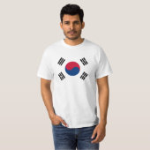 Vlag van Zuid-Korea - 태 - 대 한 민국기 T-shirt (Voorkant volledig)