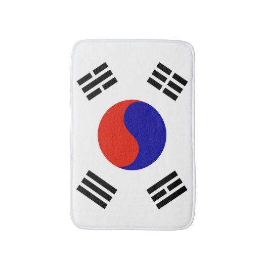 Vlag van Zuid-Korea Badmat (Voorkant Verticaal)