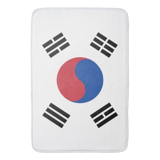 Vlag van Zuid-Korea Badmat (Voorkant Verticaal)