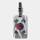 Vlag van Zuid-Korea Bagagelabel (Voorkant verticaal)