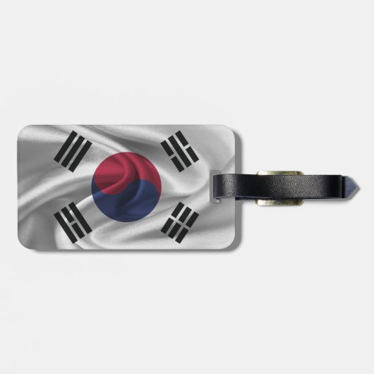 Vlag van Zuid-Korea Bagagelabel (Achterkant horizontaal)