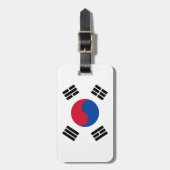 Vlag van Zuid-Korea Bagagelabel (Voorkant verticaal)